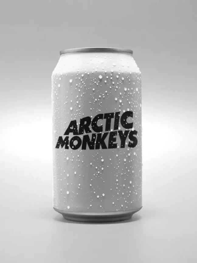 Arctic Monkey Printed Beer Metal Can