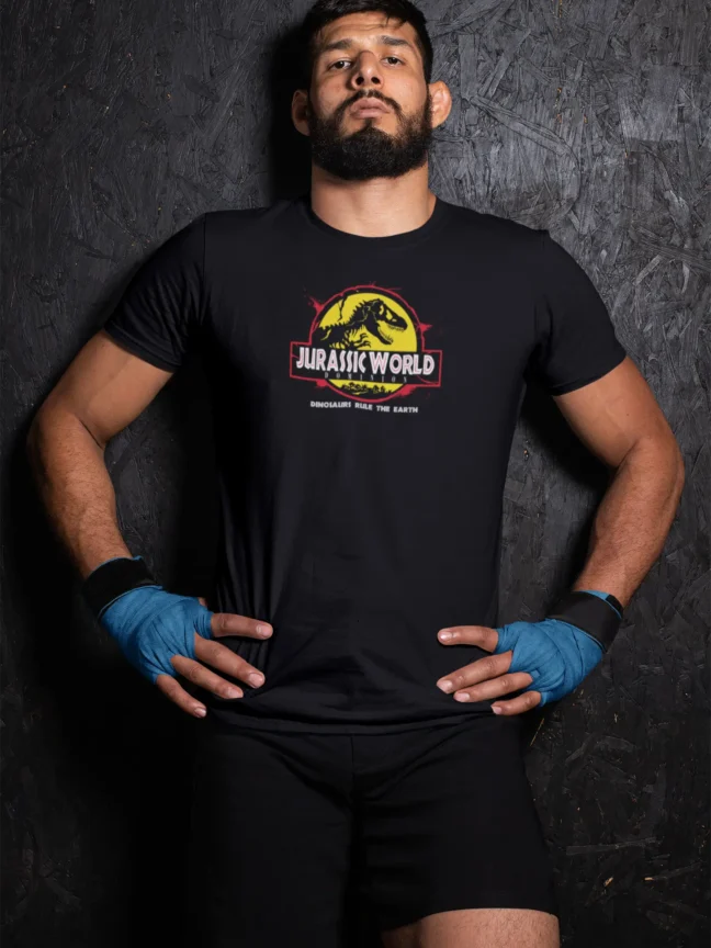 Jurassic Park Printed T-SHIRT Black