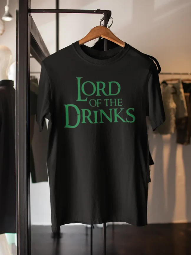 Lord Of the Drinks Printed Tshirt