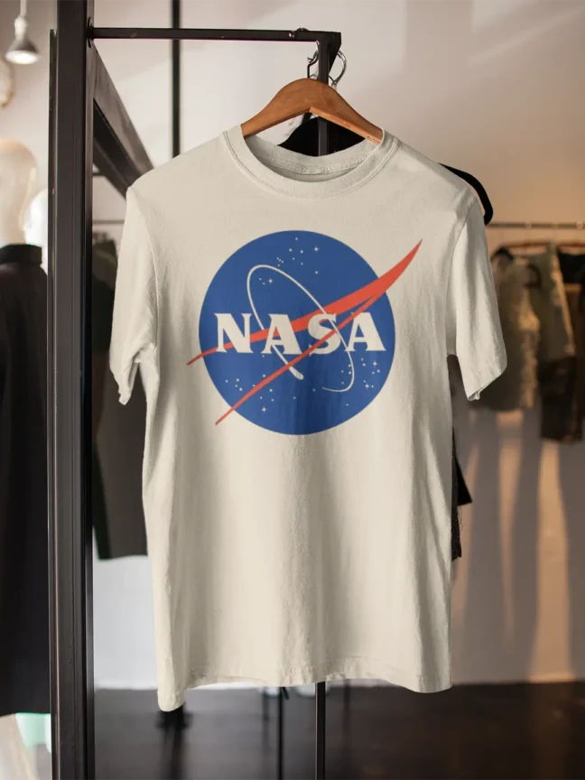 Nasa Printed White Colour T-shirt