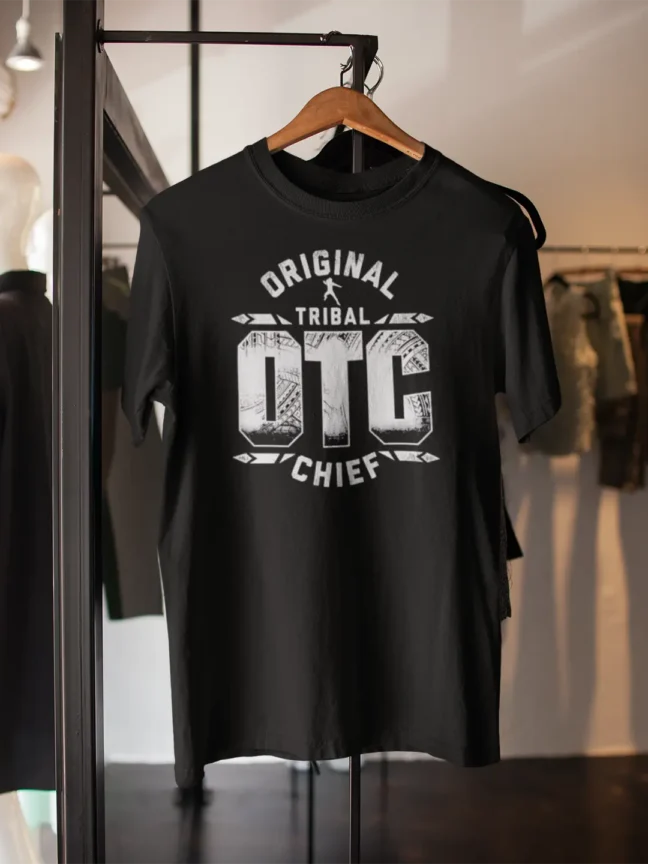 OTC Printed Printed Black Colour T-shirt