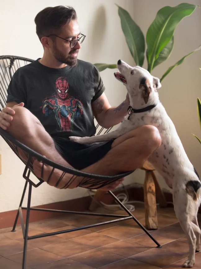 Spider Man printed Black colour t-shirt