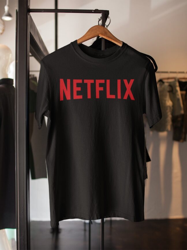 Printed T-shirt black