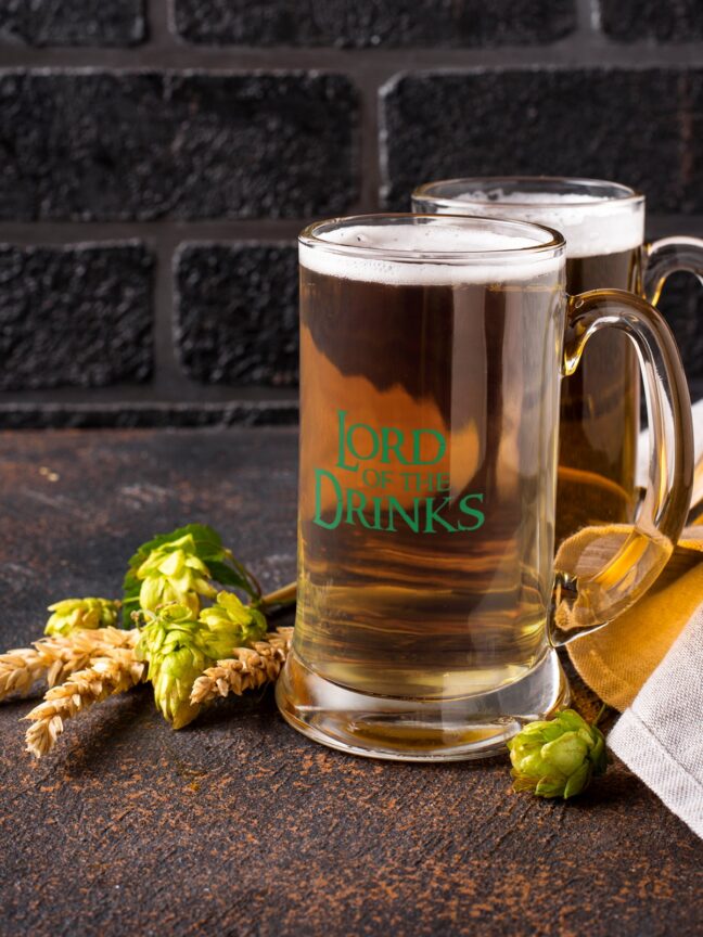 LORD OF THE DRINK PRINTED BEER MUG 650 ML