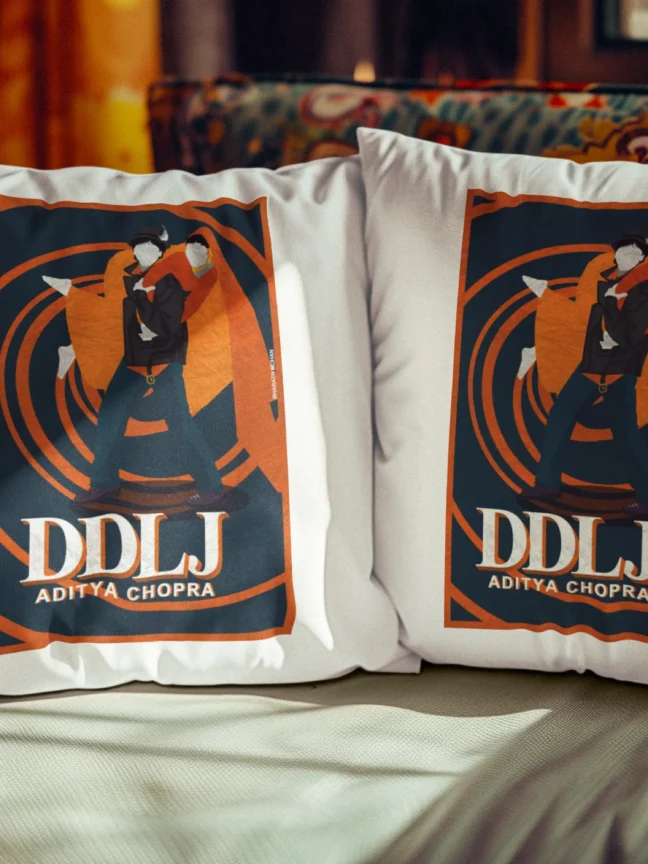 Dilwale Dulhania Printed Cushion Size 12 by 12 with filler