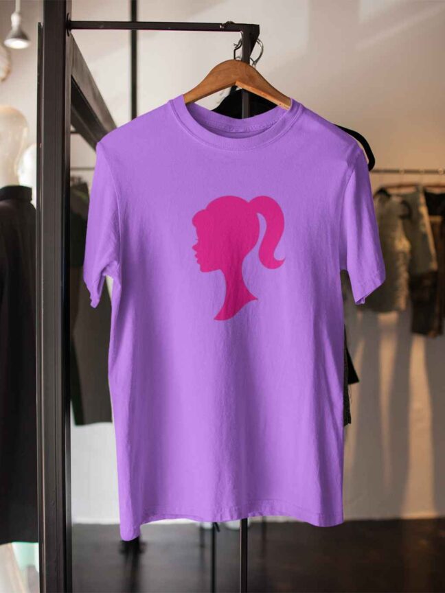 barbie printed lavender tshirt