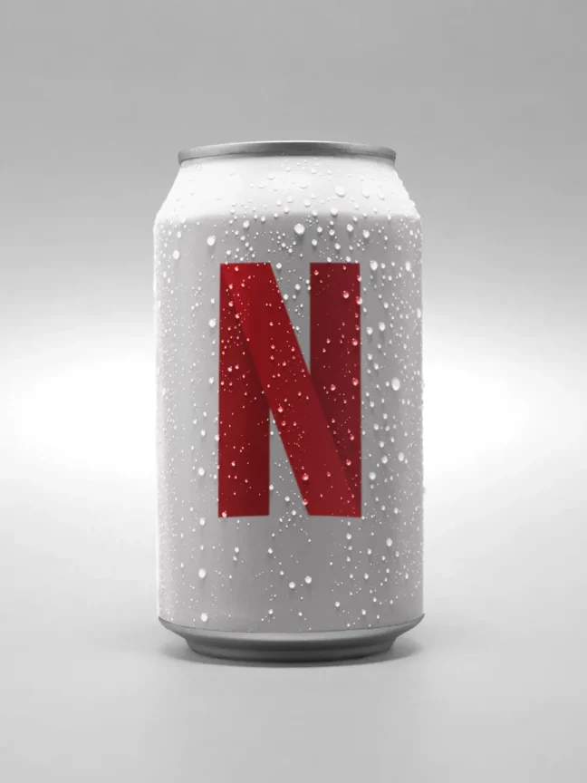 Netflix Printed Metal Beer Cans