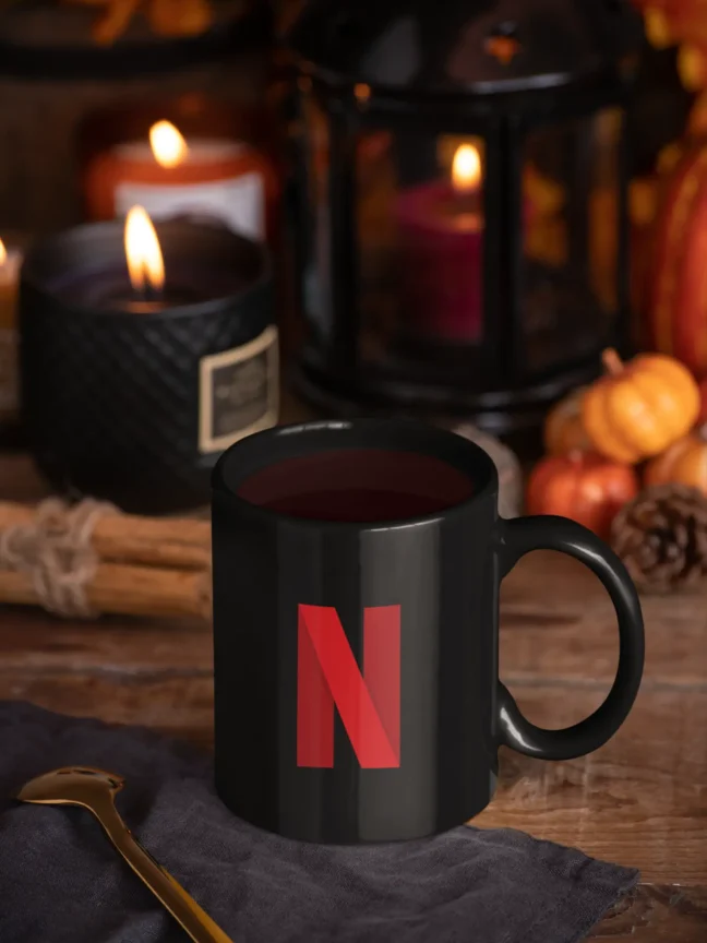 Netflix Printed Black Mug