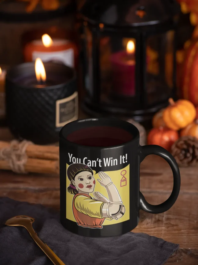 Squid game printed Black Mug