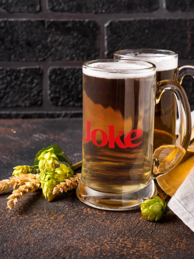 Joke Printed Beer Mug